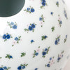 Flower print vase / WHITE