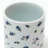 Flower print cup / WHITE